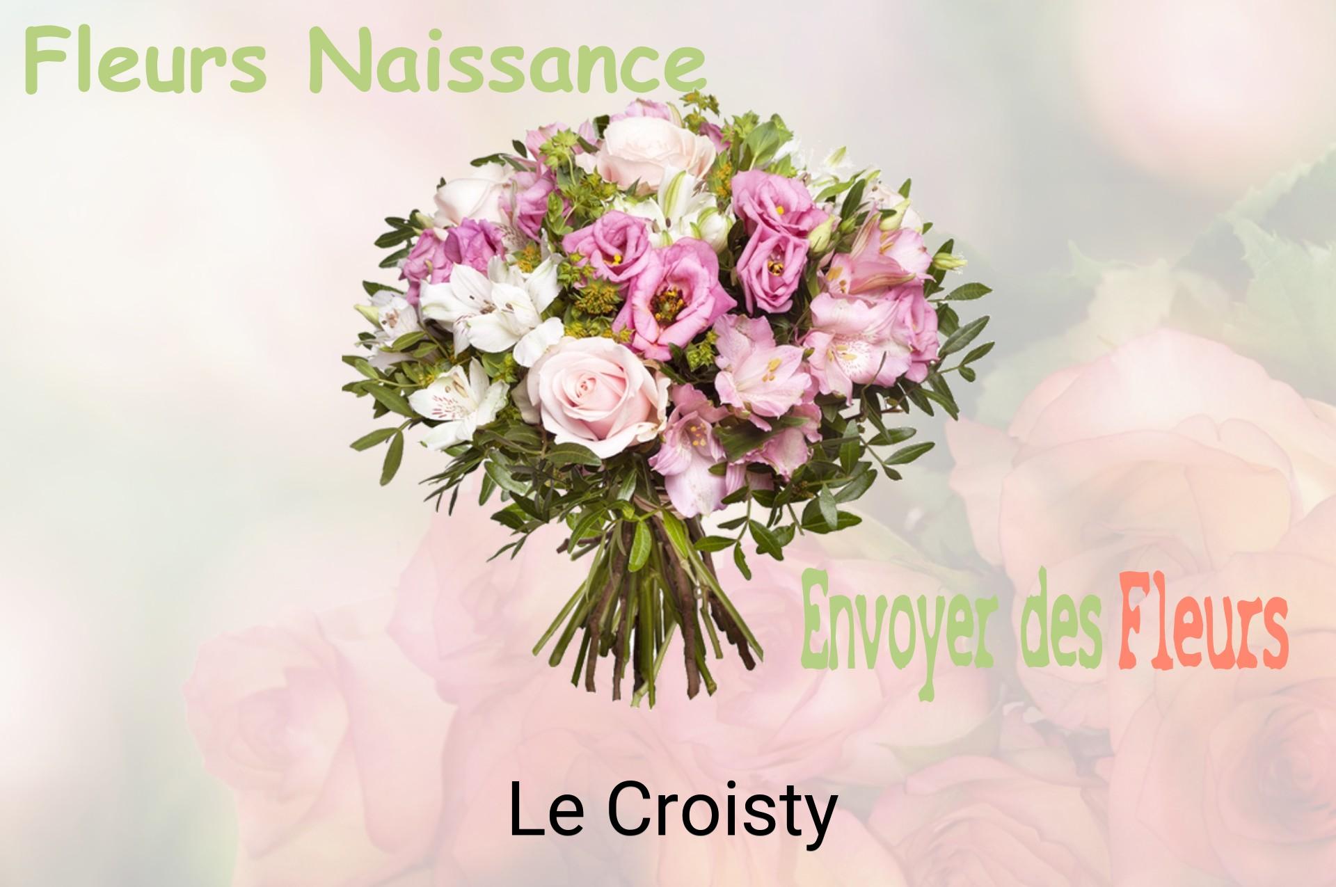 Bouquet de fleurs de naissance livré à Le Croisty